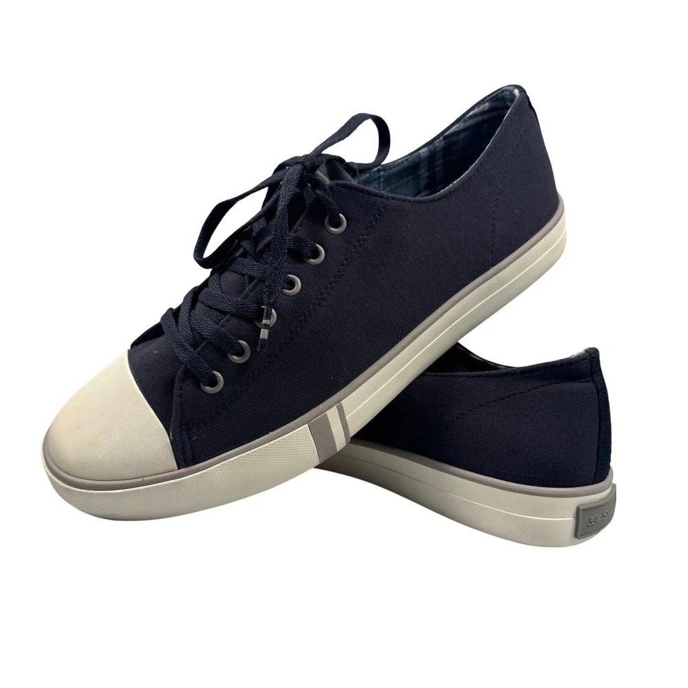 Ben‎ Sherman Men Sneakers Canvas Navy Casual Lace Up Size 10.5